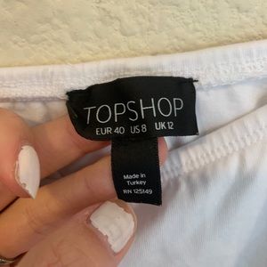 Topshop Tops - Top shop white off the shoulder ruffle bodysuit Topshop Tops - Top shop white off the shoulder ruffle bodysuit